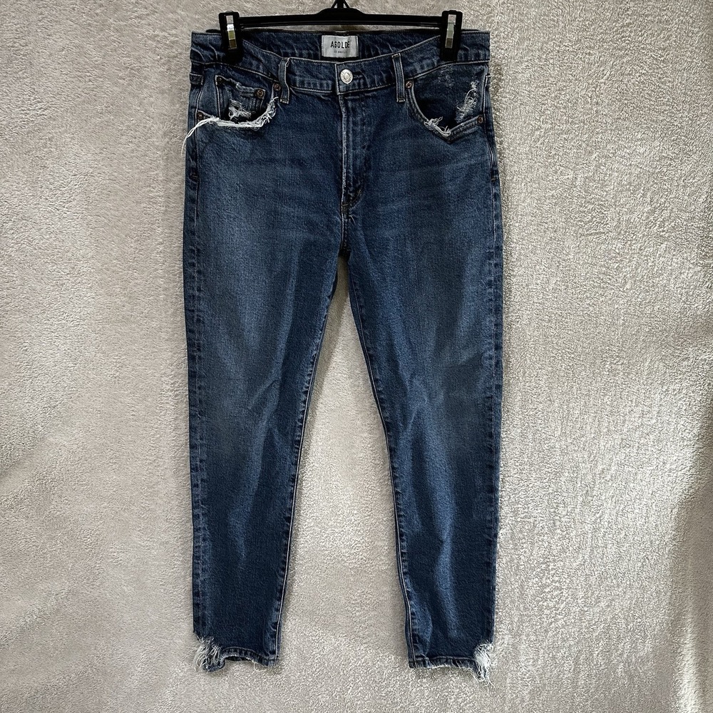 Agolde Jeans Womens 30 Blue‎ Denim Straight Toni Slim Distressed Stratosphere
